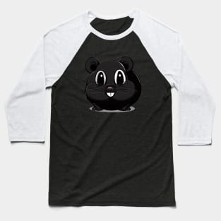 Black hamster Baseball T-Shirt